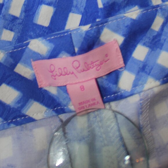 Lilly Pulitzer Kelly Skinny Ankle Pants Feelin' Beachy Blue size 8 - Picture 4 of 7